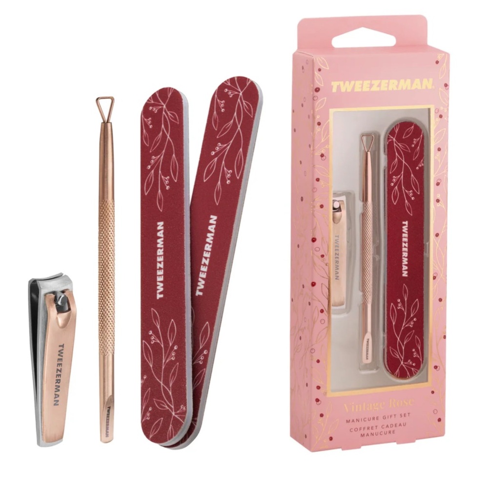 Tweezerman-Ltd. Edition-Vintage Rose-4 piece
Manicure Gift Set-New in Sealed Box